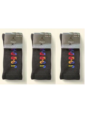 Jordan Socks Air Nike Socks 3 Pairs Everyday ELITE LEGACY CREW Men SIZE LARGE